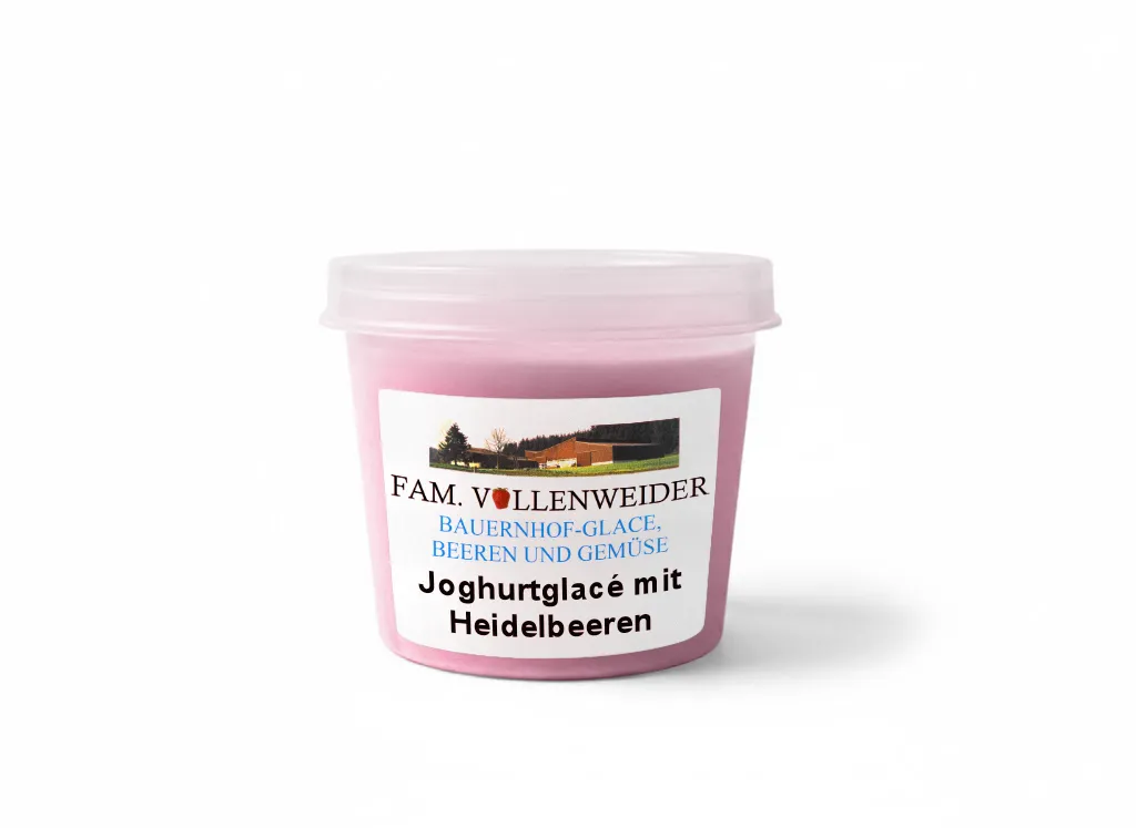 Joghurtglacé mit Heidelbeeren