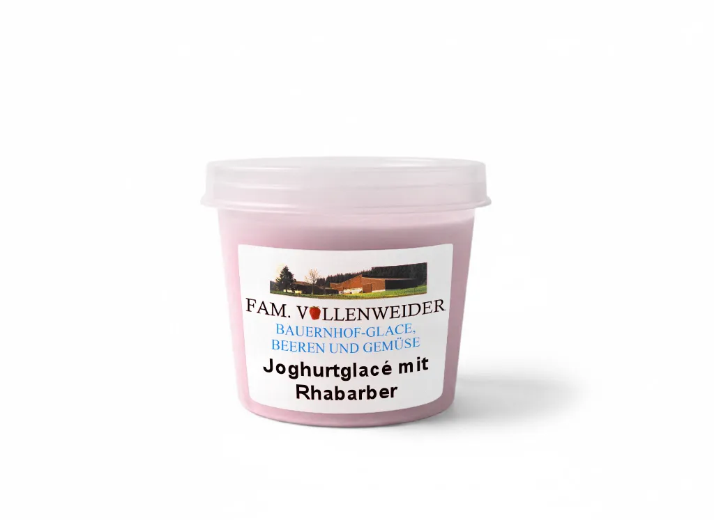 Joghurtglacé mit Rhabarber (120ml)