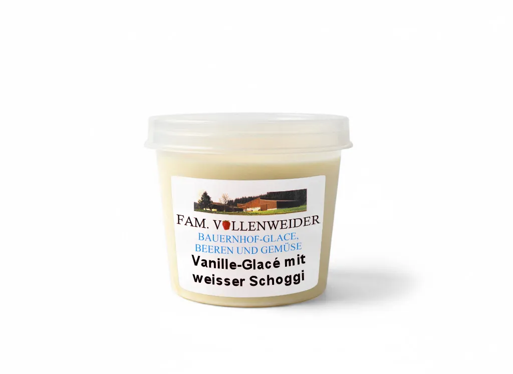 Vanille-Glacé mit weisser Schoggi (120ml)